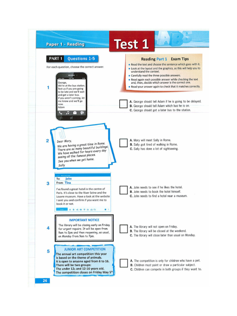 Test 1 B1 | PDF