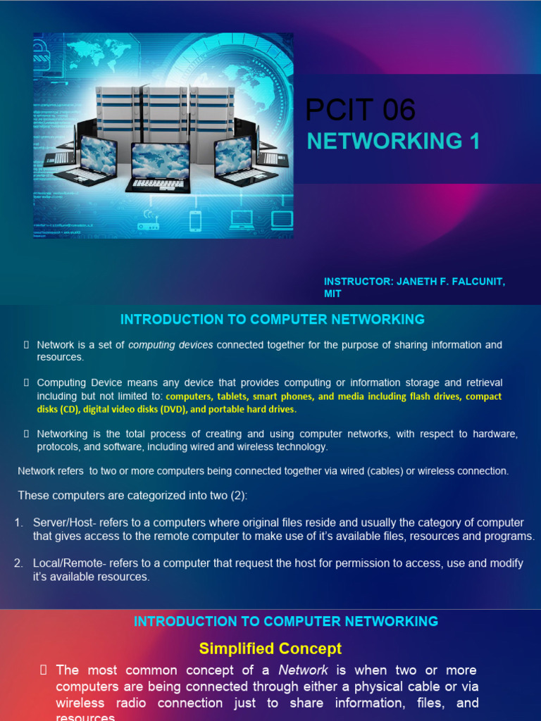 NETWORKING 1_copy | PDF | Network Topology | Computer Network