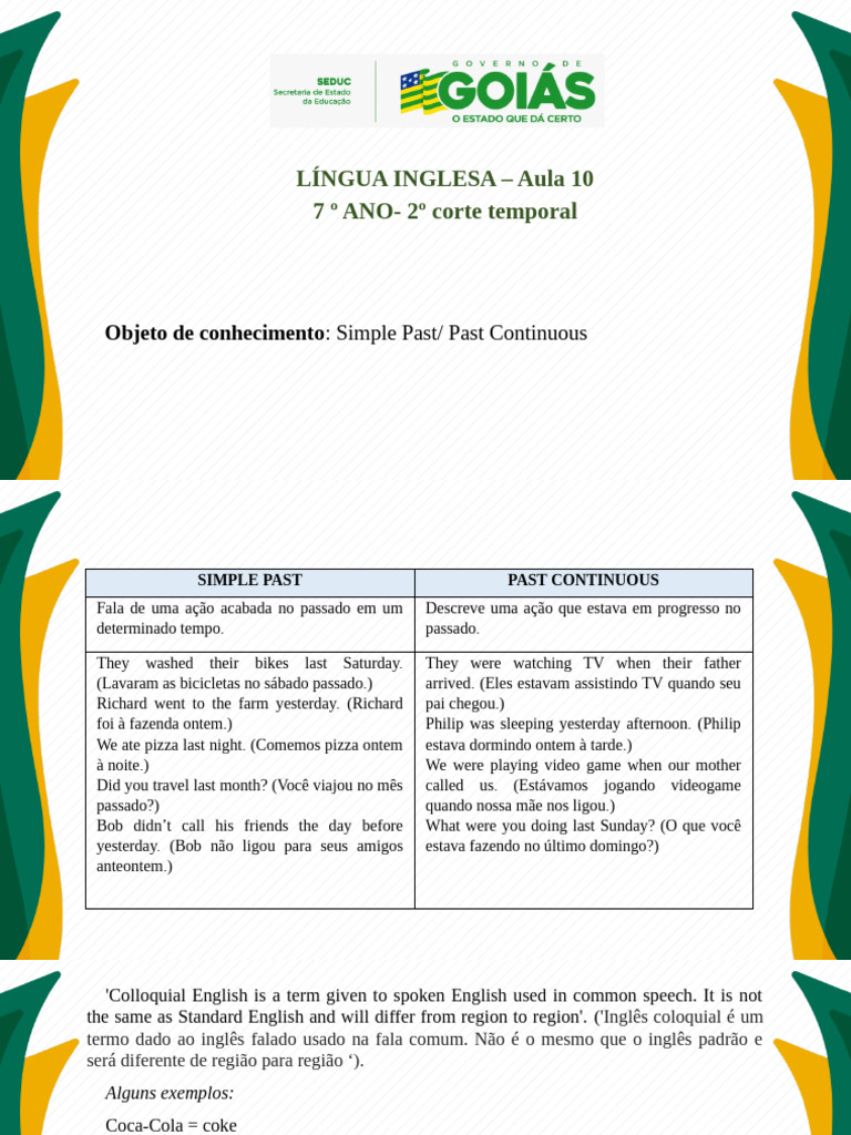 Simple Past vs Past Continuous Lesson | PDF