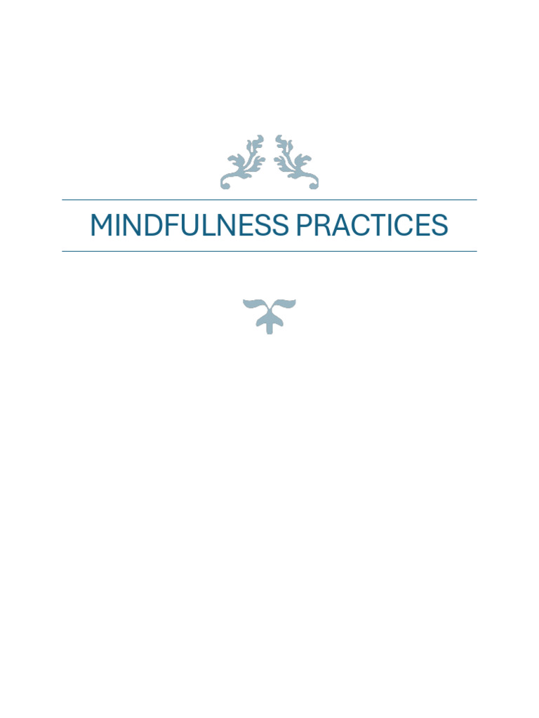 Mindfulness Practices | PDF | Breathing | Mindfulness
