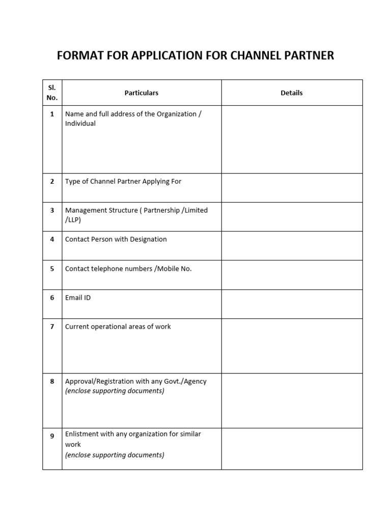 Application For CP | PDF