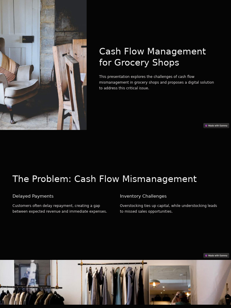 Cash Flow Management For Grocery Shops | PDF | Inventory | Expense