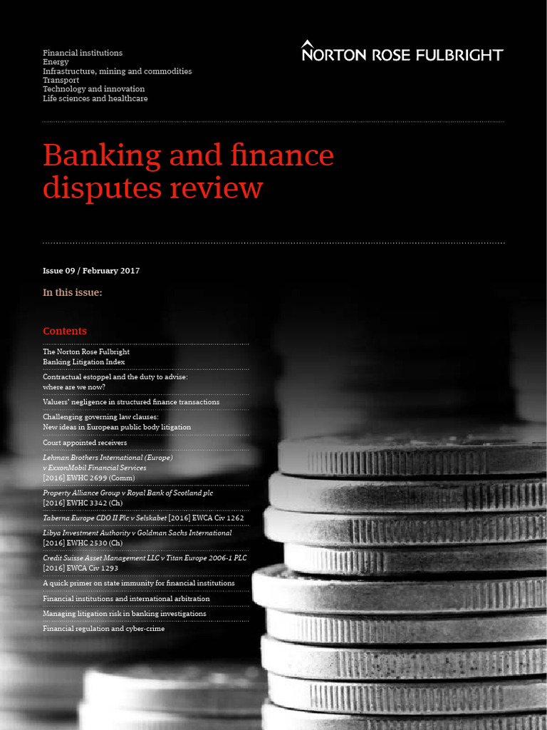 Banking and Finance Disputes Review Isse 9 | PDF | Real Estate ...