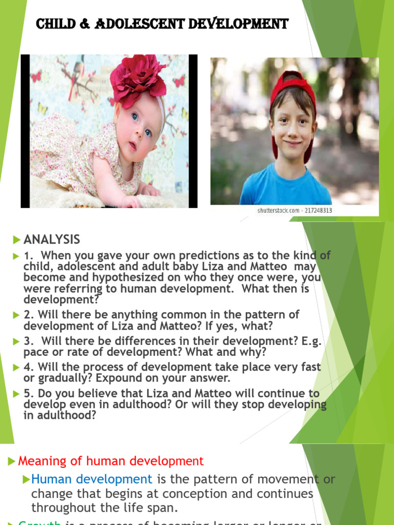 Child Adolescent Development Prelims Lesson 1 | PDF | Learning ...