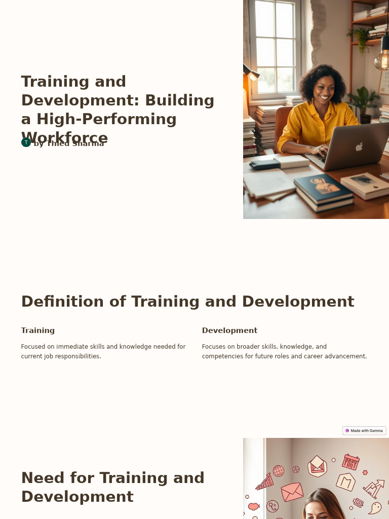 Training and Development Building A High Performing Workforce | PDF ...