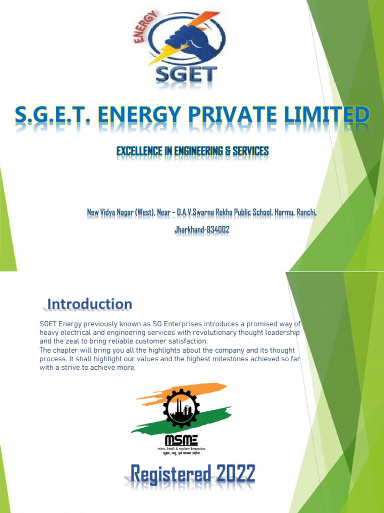 SGET Energy: Electrical Services Overview | PDF | Electrical Substation ...