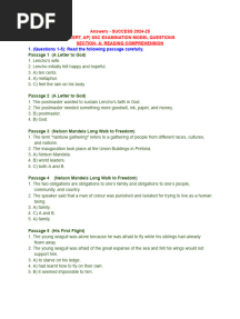 chaduvu_10_ENG_SCERT Question bank key