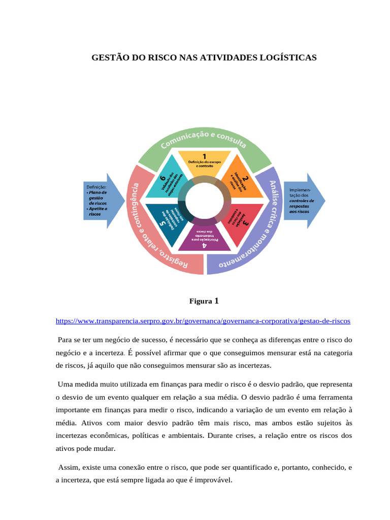 Gestão de Riscos na Logística e Etanol | PDF | Avaliação de risco | Custo