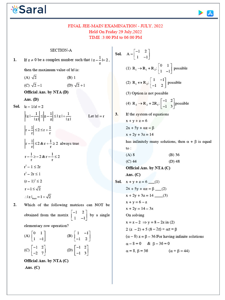 1750-29-07 Evening Maths 2022 | PDF | Career And Technical Education ...