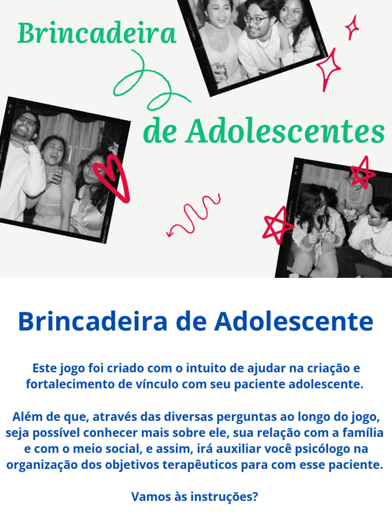 Jogo de Vínculo para Adolescentes | PDF