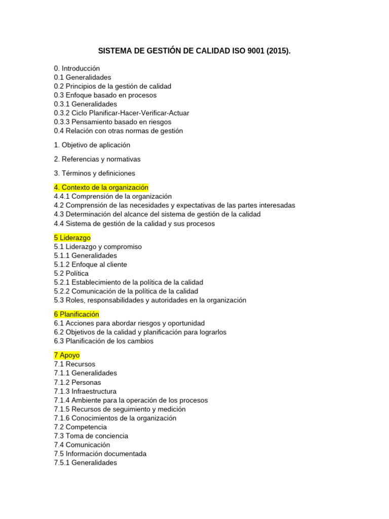 La Guía (S.G.C. ISO 9001 2015) . | PDF | Sistema de manejo de calidad ...