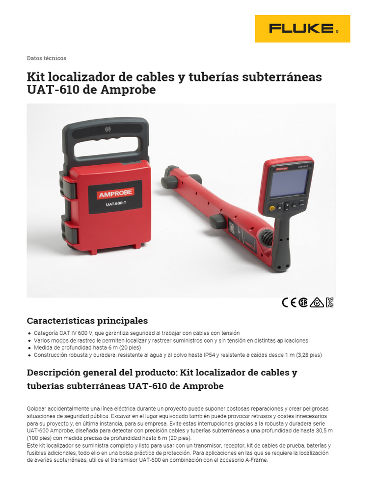 Localizador de Cables UAT-610 Amprobe | PDF | Radio | Corriente eléctrica