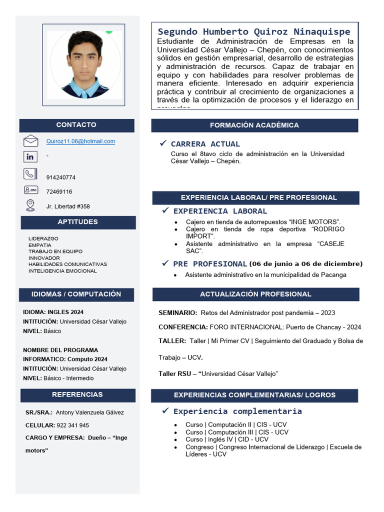 Modelo+Cv+2024+ +Examen+Parcial | PDF | Business