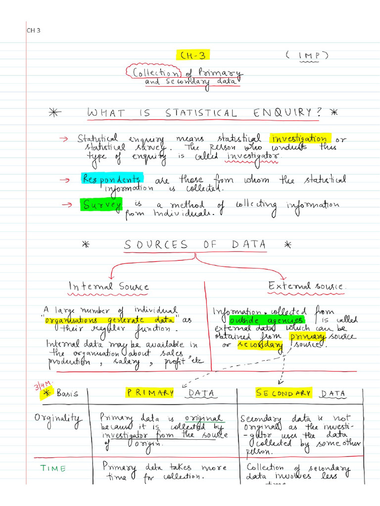 Collection of data pdf