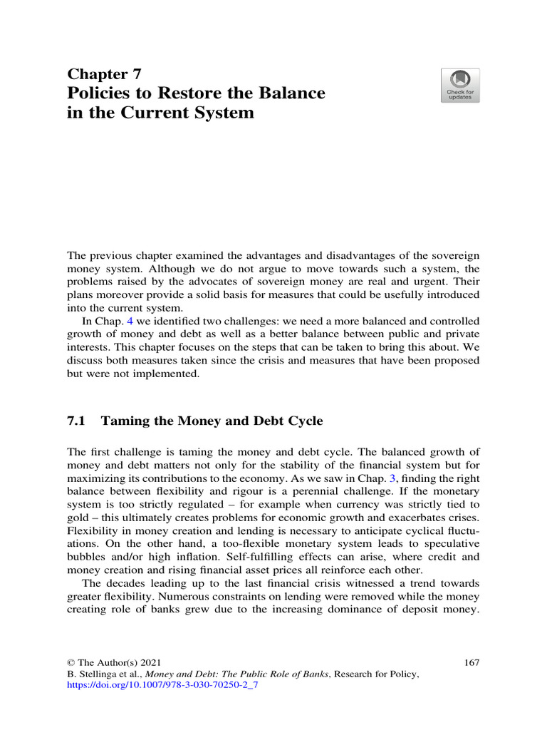 978-3-030-70250-2_7 | PDF | Macroprudential Regulation | Central Banks