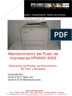 Mantenimiento Fusor HP4000 - 4050