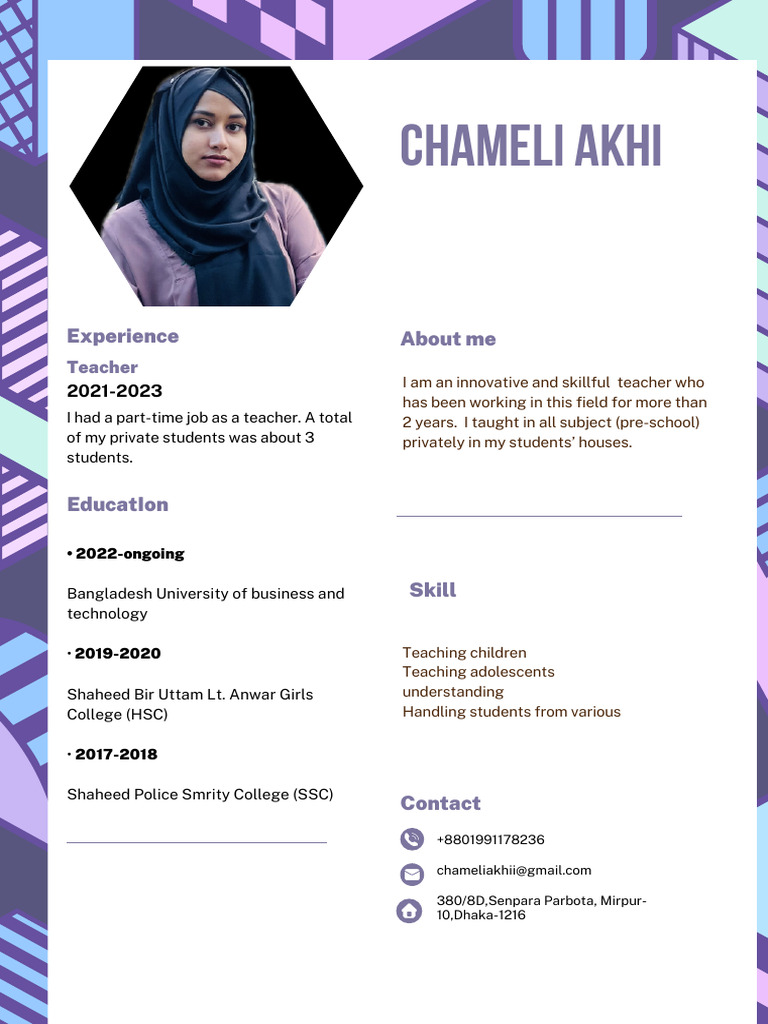 Blue Simple Professional CV Resume | PDF