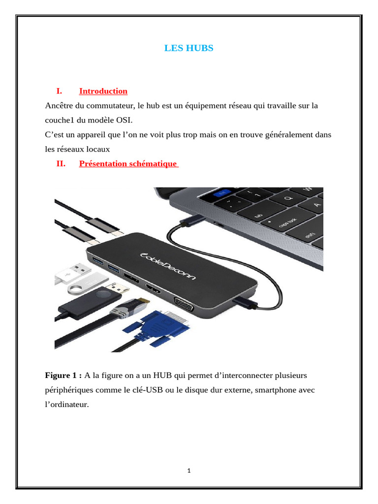 Comprendre le Hub en Informatique | PDF | Ethernet | Commutateur réseau