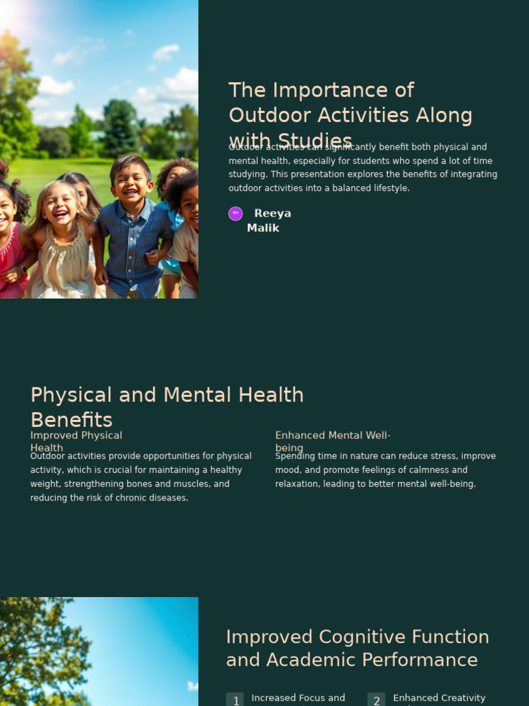 Benefits of Outdoor Activities for Students | PDF | Stress (Biology ...