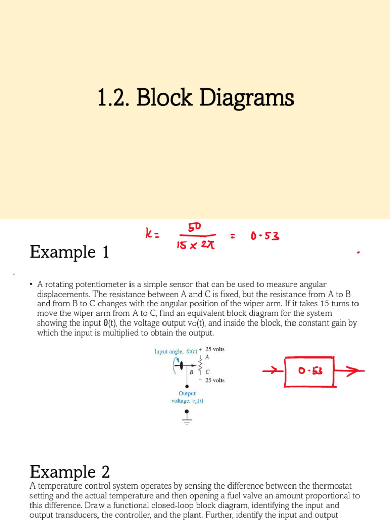 1.2 Block Diagrams | PDF