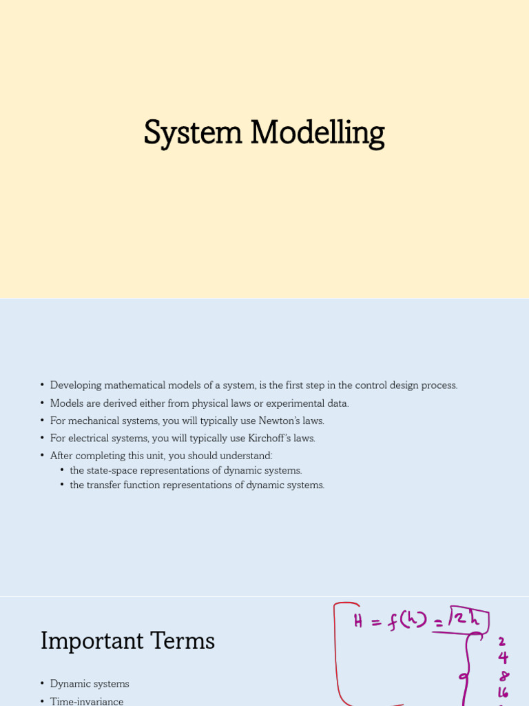 System Modelling for Control Design | PDF