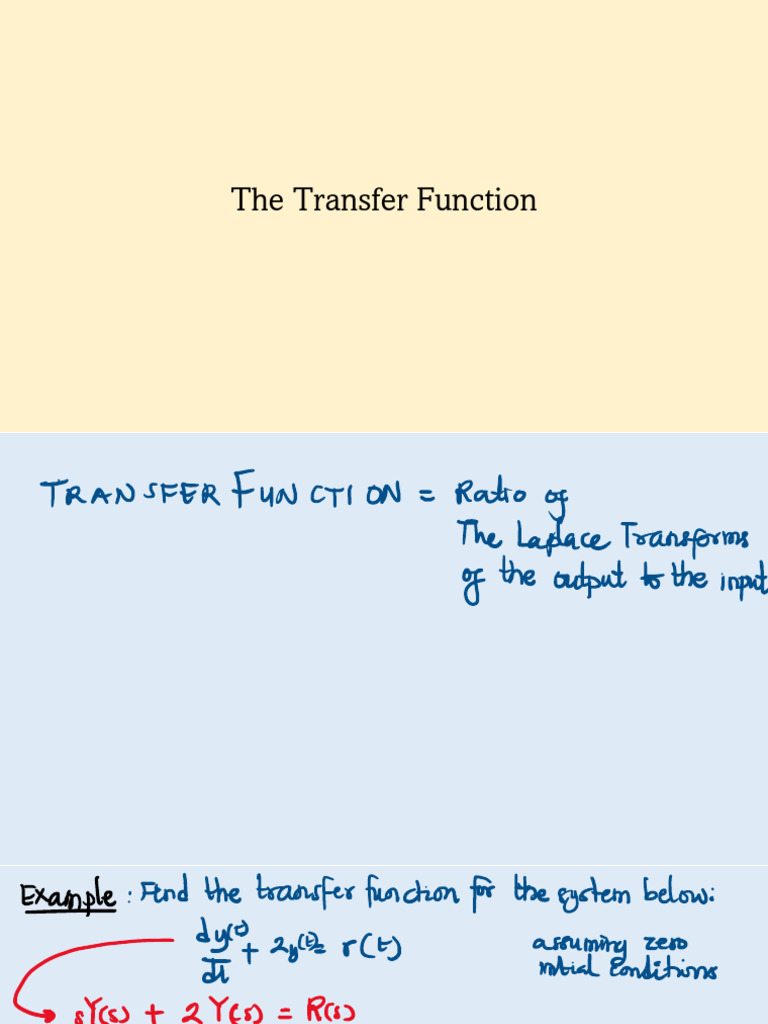1.5. The Transfer Function | PDF