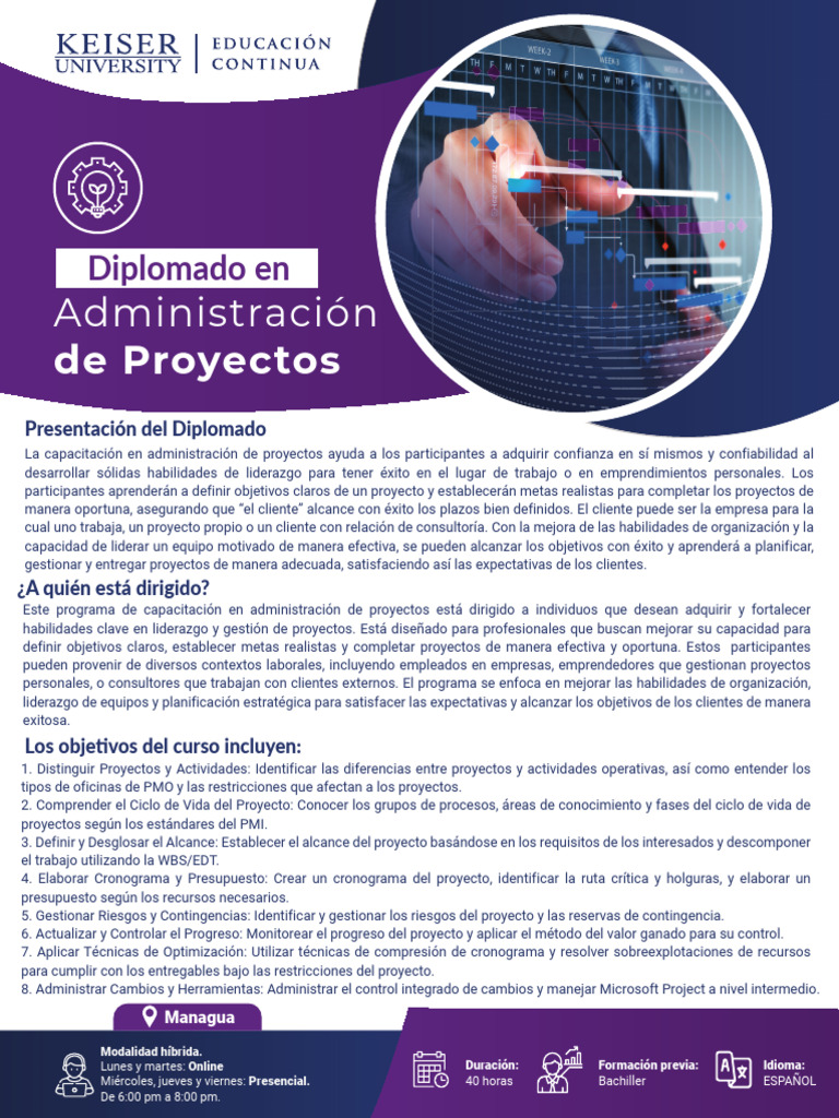 Diplomado en Administración de Proyectos | PDF | Gestión de proyectos ...