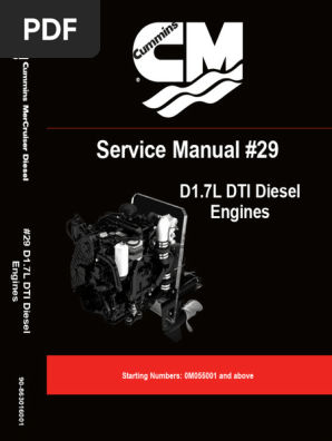 D1.7L DTI Diesel Engine Service Manual | PDF | Engine Technology