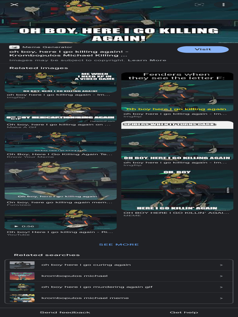 Oh Boy Here I Go Killing Again Template - Google Search | PDF