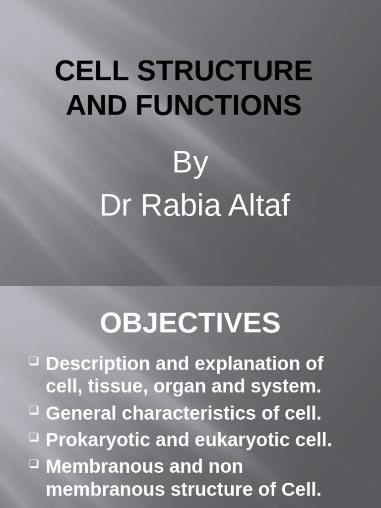 A. Cell Structure and Functions | PDF | Endoplasmic Reticulum | Cell ...