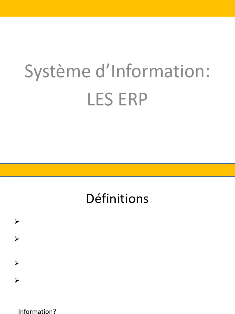 Introduction aux ERP et leurs avantages | PDF | Progiciel de gestion ...