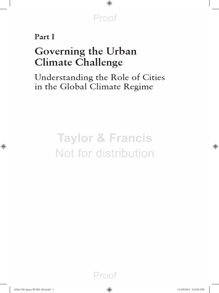 Urban Climate Governance | PDF | Climate Change | Climate Change Mitigation