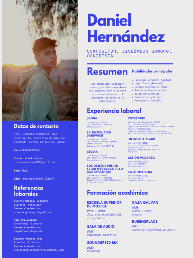 Compositor y Diseñador Sonoro en México | PDF | Las artes escénicas