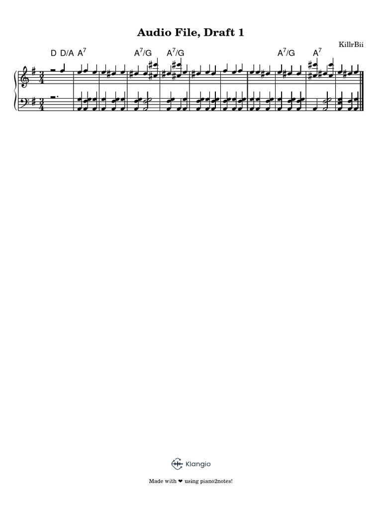 Audio File, Draft 1 | PDF