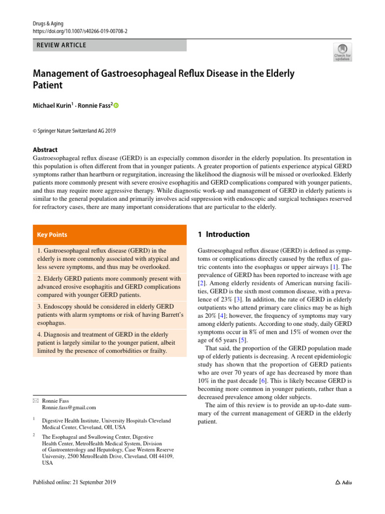 10.1007@s40266 019 00708 2 | PDF | Gastroesophageal Reflux Disease ...