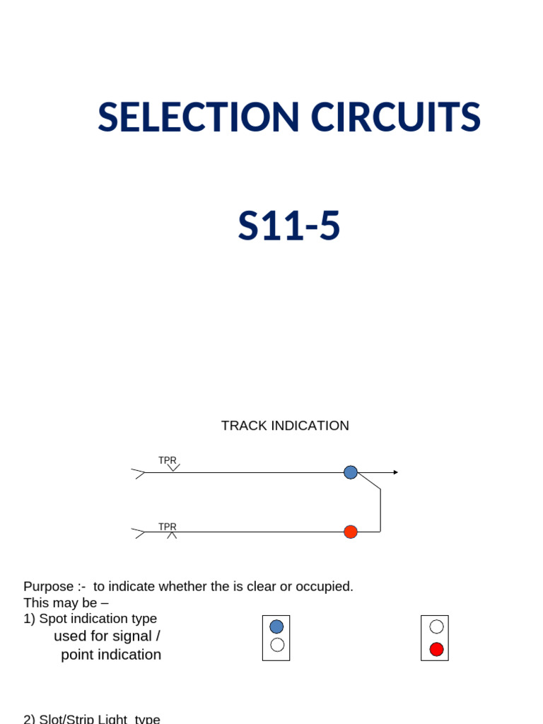 Track and Signal Indication Circuits | PDF