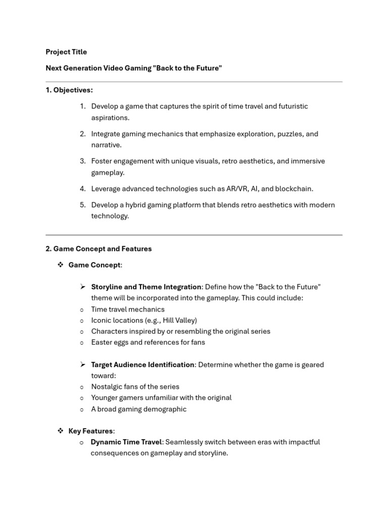 Next Generation Video Gaming Back To The Future | PDF | Software ...
