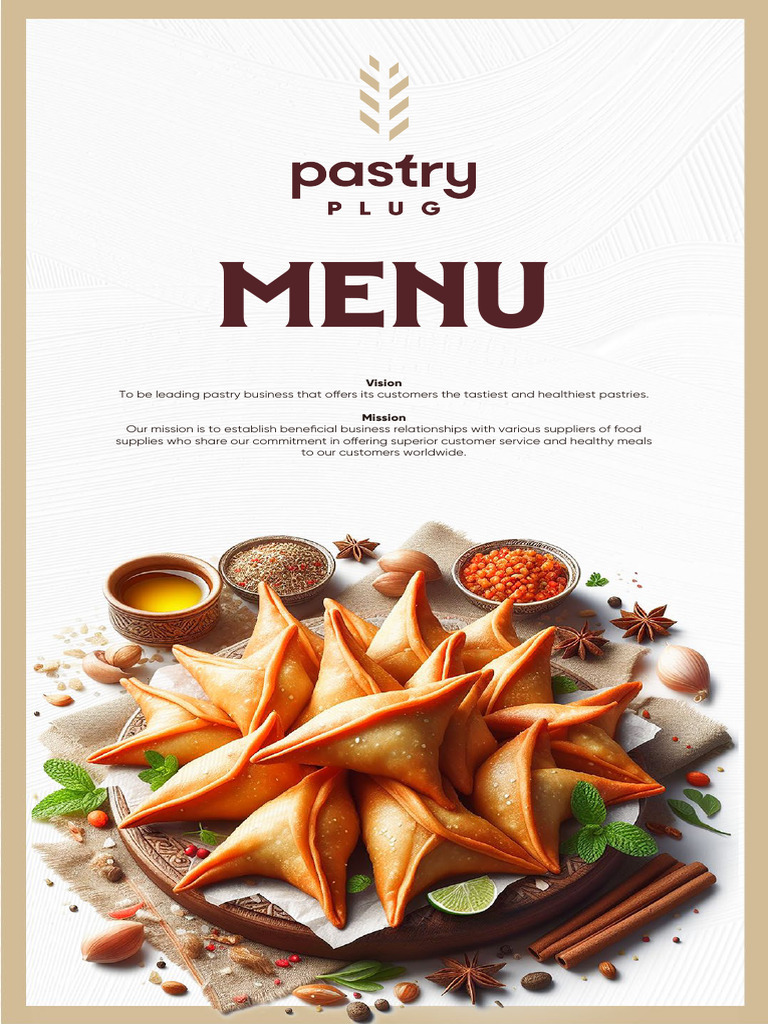 Pastry Plug Menu | PDF | Cupcake | Cuisine