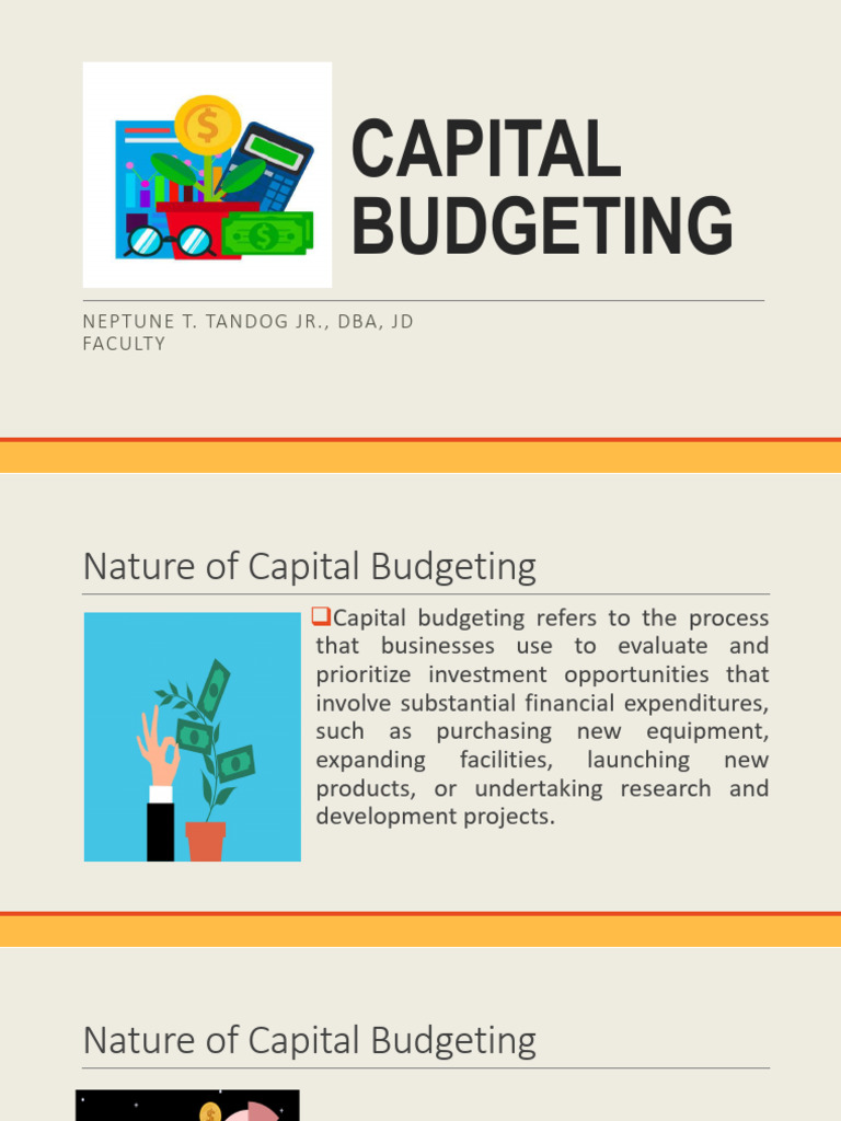 Topic 6 Capital Budgeting | PDF | Net Present Value | Investing