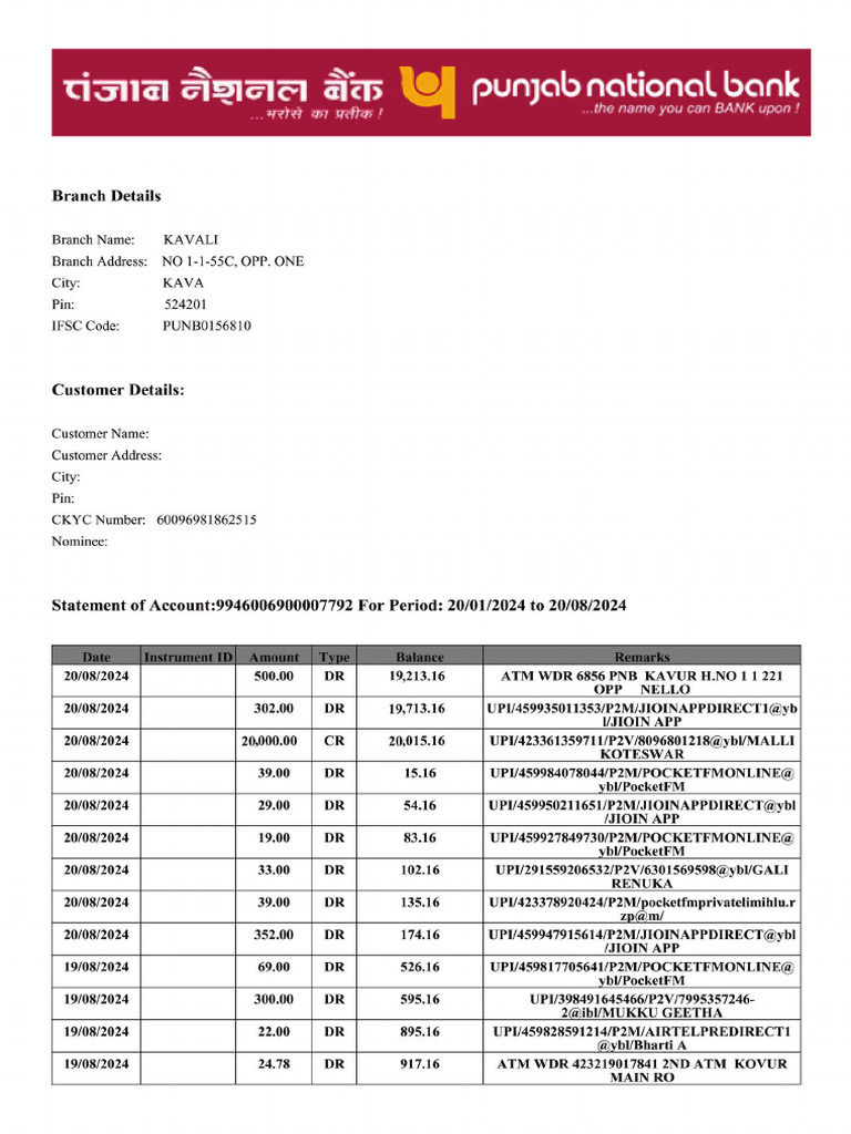 Detailed Transaction History Report | PDF