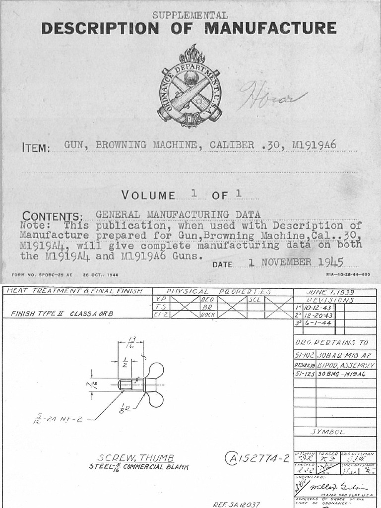 948E4 Description of Manufacture and Miscellaneous Drawings | PDF