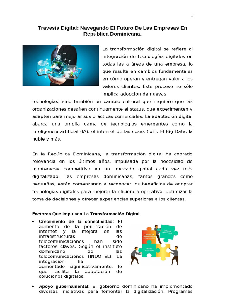 Transformación Digital en RD: Retos y Oportunidades | PDF | Business ...