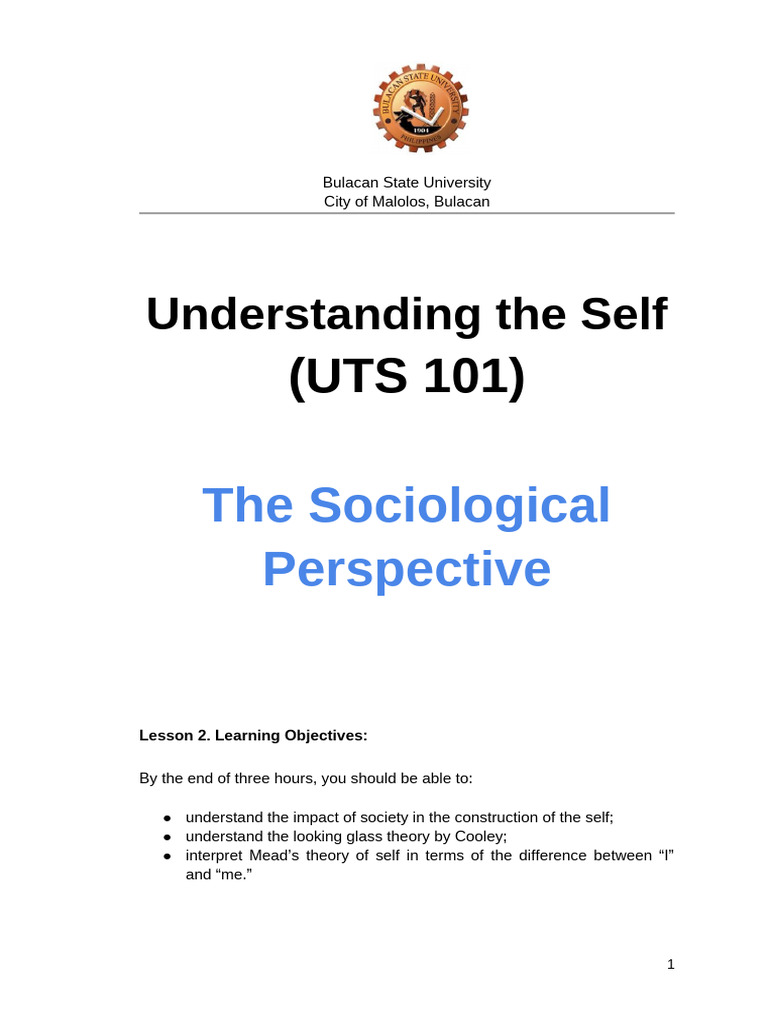Sociological Theories of Self Development | PDF | Socialization | Sociology