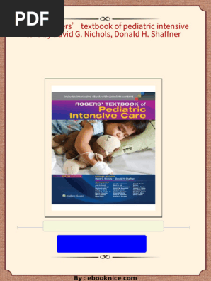 Ebook) Rogers' textbook of pediatric intensive care by David