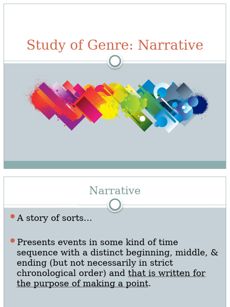 Study of Genre - Narrative | PDF