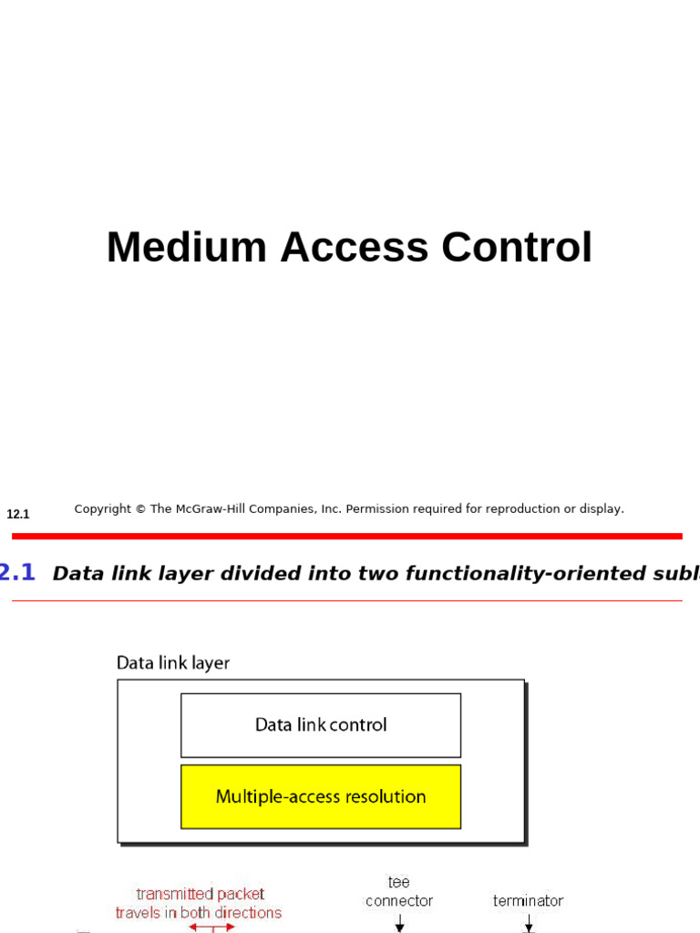 Module 4 Medium Access Control Pdf Channel Access Method