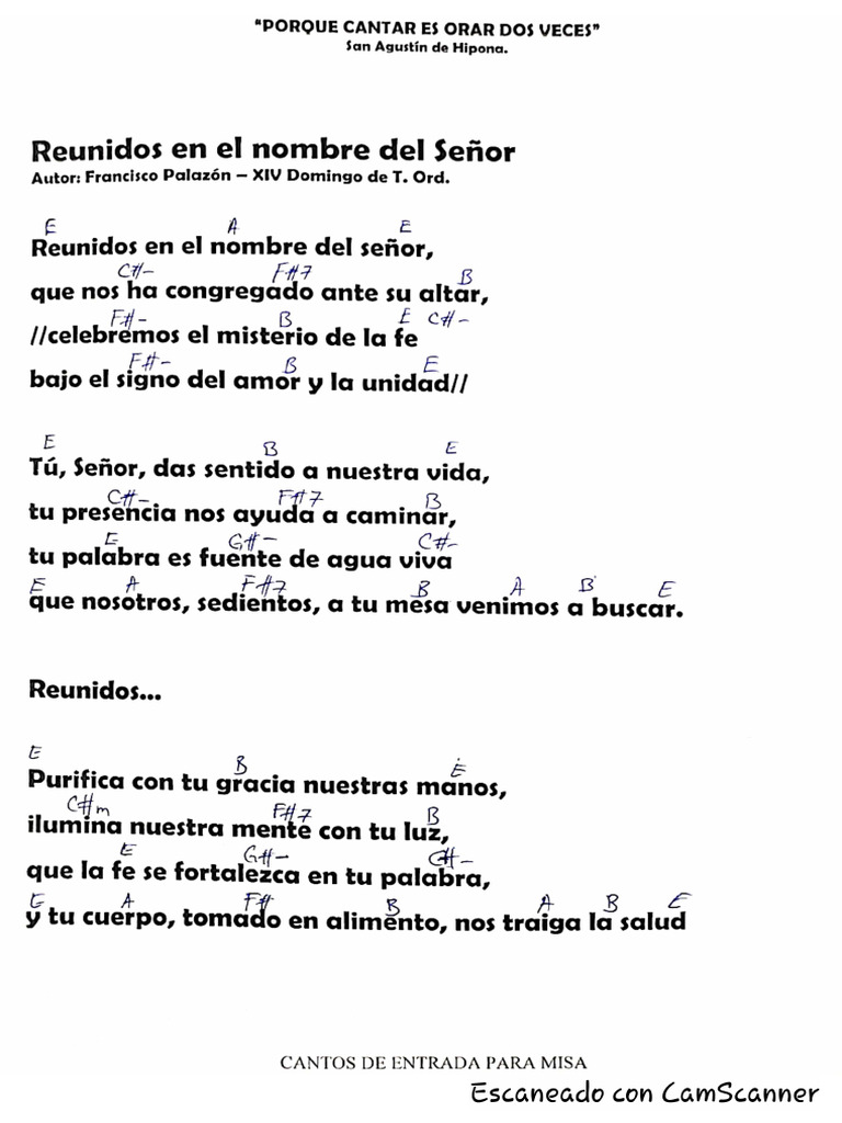 Reunidos en El Nombre Del Señor | PDF