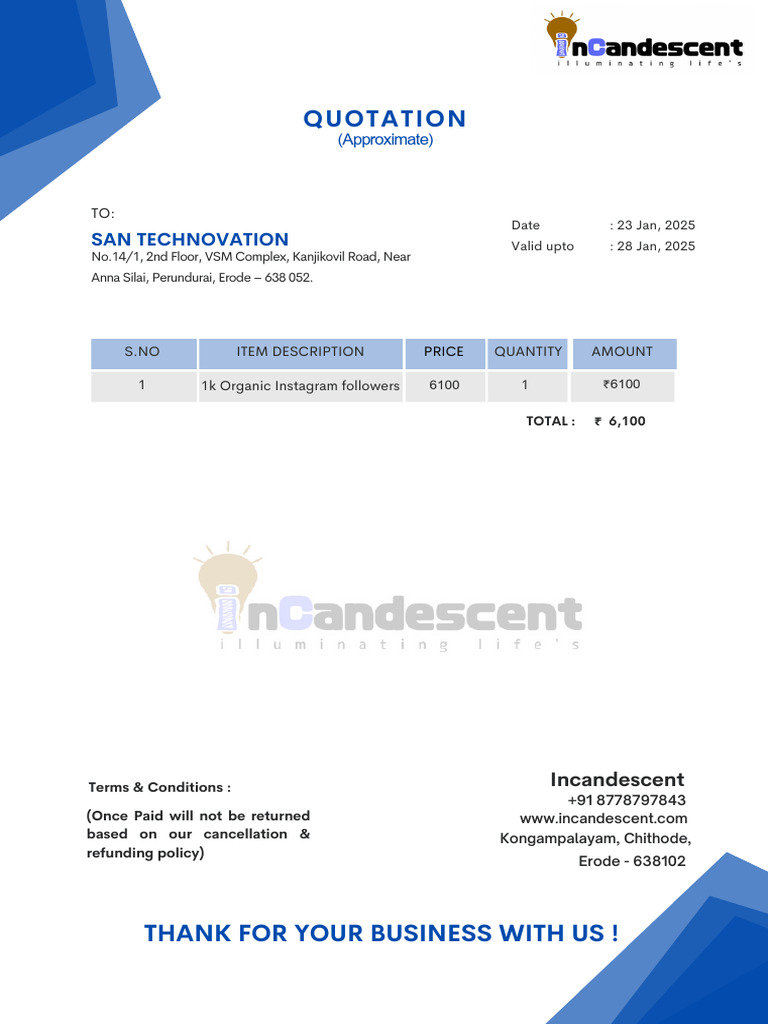 San Technovation Event Management Quotation | PDF