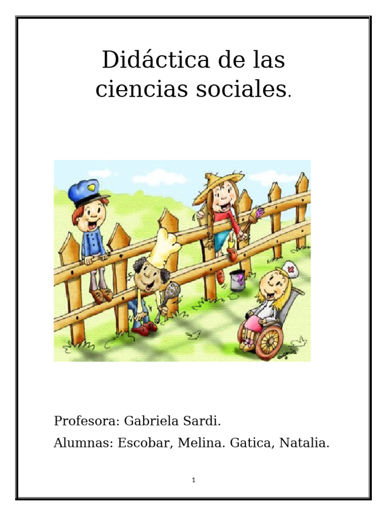 Didáctica de Las Ciencias Sociales | PDF | Patata | Sociedad