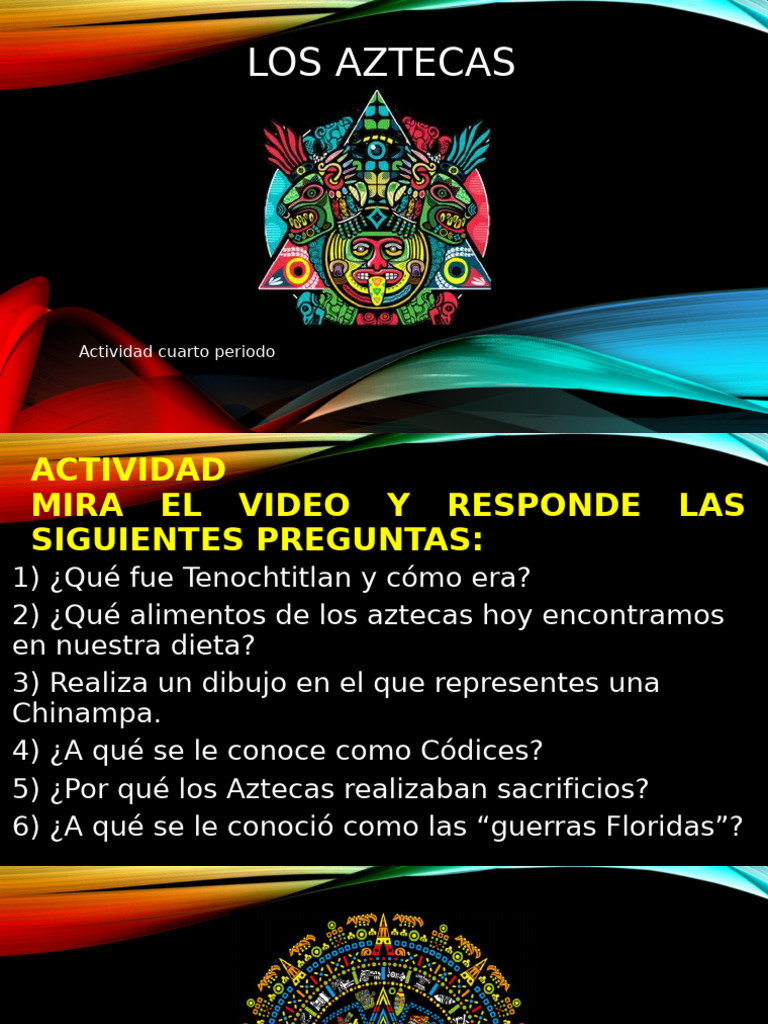 Actividad Escolar Sobre Los Aztecas Pdf